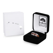 Load image into Gallery viewer, Hawaiian Koa Wood Titanium Ring - Cove - Komo Koa - Woodsman Jewelry