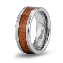 Load image into Gallery viewer, Ancient Kauri Classic Tungsten Ring - Brushed - Komo Kauri - Woodsman Jewelry