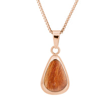 Load image into Gallery viewer, Gum Burl Drop Necklace - Rose Gold - Tyalla - Woodsman Jewelry