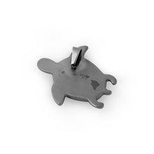 Load image into Gallery viewer, Hawaiian Koa Wood Honu Necklace - Gunmetal - Komo Koa - Woodsman Jewelry