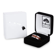 Load image into Gallery viewer, Hawaiian Koa Wood Titanium Ring - Classic - Komo Koa - Woodsman Jewelry