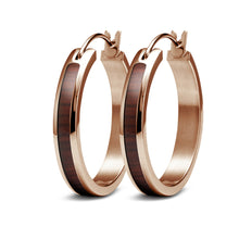Load image into Gallery viewer, Jarrah Hoop Earrings - Rose Gold - Tyalla - Woodsman Jewelry
