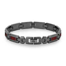 Load image into Gallery viewer, Jarrah Men's Link Bracelet - Gunmetal - Tyalla - Woodsman Jewelry