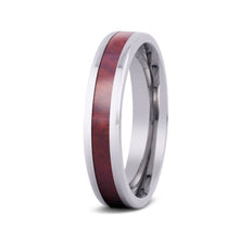 Load image into Gallery viewer, Redwood Thin Titanium Ring - Sequoia - Woodsman Jewelry