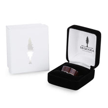 Load image into Gallery viewer, Redwood Wide Titanium Ring - Sequoia - Woodsman Jewelry