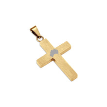 Load image into Gallery viewer, Jarrah Cross Necklace - Yellow Gold - Tyalla - Woodsman Jewelry
