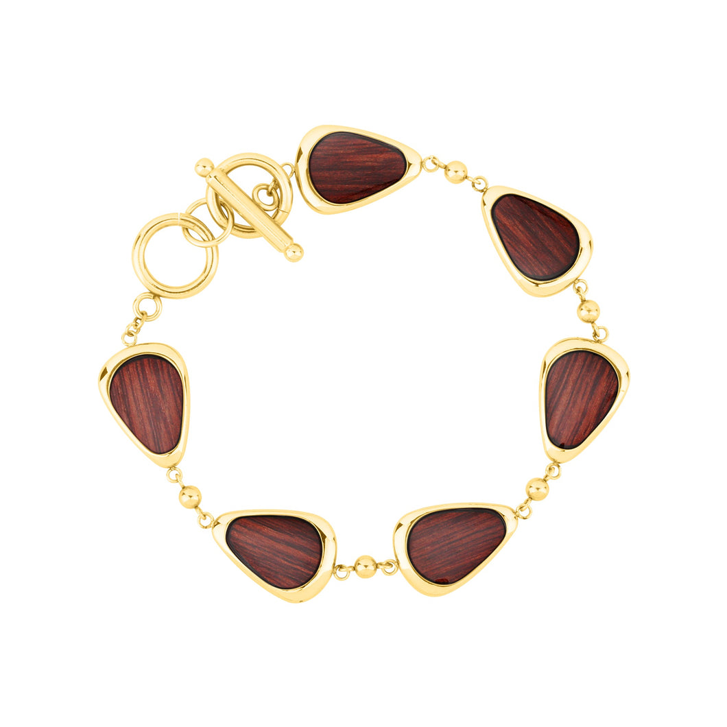 Jarrah Drop Bracelet - Yellow Gold - Tyalla - Woodsman Jewelry