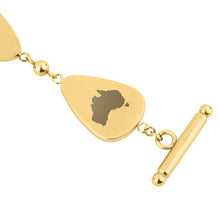 Load image into Gallery viewer, Jarrah Drop Bracelet - Yellow Gold - Tyalla - Woodsman Jewelry

