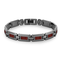 Load image into Gallery viewer, Jarrah Ladies Link Bracelet - Gunmetal - Tyalla - Woodsman Jewelry
