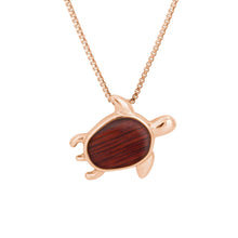 Load image into Gallery viewer, Jarrah Turtle Necklace - Rose Gold - Tyalla - Woodsman Jewelry
