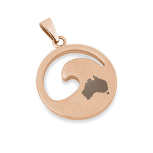 Load image into Gallery viewer, Jarrah Wave Necklace - Rose Gold - Tyalla - Woodsman Jewelry
