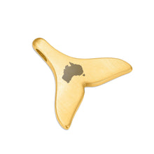 Load image into Gallery viewer, Jarrah Whale Tail Necklace - Yellow Gold - Tyalla - Woodsman Jewelry
